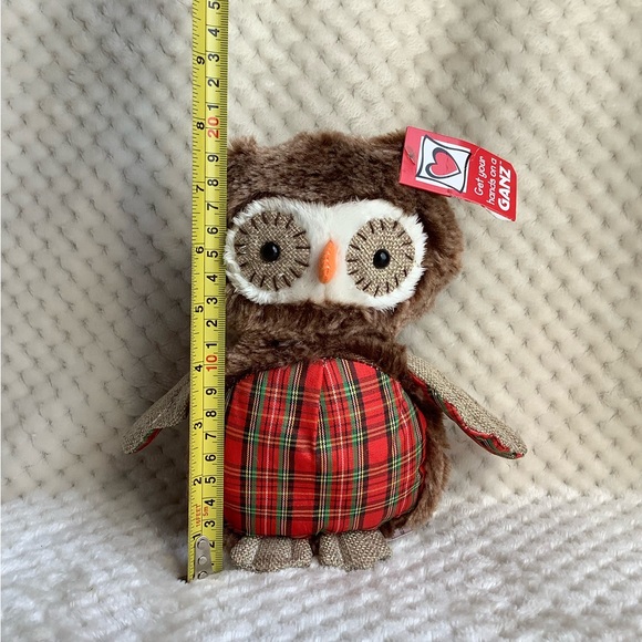 Ganz Plaid Owl Stuffed Animal Plush - Picture 9 of 10